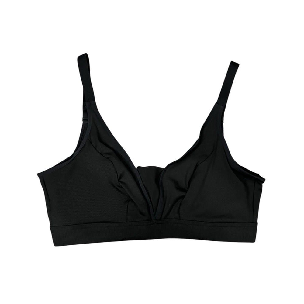 Snag Everyday Ribbed Black Bra